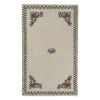 Handwoven Needlepoint Floral Pattern Kilim Rug Turkish | Area Rug in Rugs by Vintage Pillows Store. Item made of wool & fiber