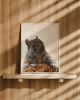 Brigette With A Bagel | Prints by The Ugly Cat Studio