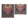 Distressed Low Pile Yastik Mat Faded Colors Rug - Set of Two | Area Rug in Rugs by Vintage Pillows Store. Item composed of cotton and fiber