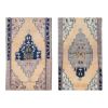 Front of Kitchen Sink Rug Hand Made Faded Mini Rug - a Pair | Small Rug in Rugs by Vintage Pillows Store. Item made of cotton with fiber