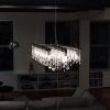 Industrial Triple Rail Chandelier | Chandeliers by Michael McHale Designs. Item composed of steel & glass