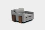 Up One Seater | Armchair in Chairs by ARTLESS | Los Angeles in Los Angeles. Item composed of walnut and fabric