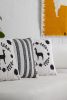 FAJAS Decorative Pillow, Ivory, Set of 2 | Pillows by ANDEAN. Item made of cotton with fiber works with contemporary & traditional style
