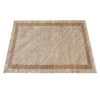 Handmade Jute Wool Flatweave, Neutral Ivory Area Carpet, Beige Textured Boho Decor | Area Rug in Rugs by Swiflo