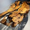 Custom Live Edge Epoxy Dining Table | Tables by Ironscustomwood