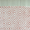 Table Throw - Diamond, Coral | Linens & Bedding by Mended. Item made of cotton