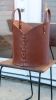 12in Leather Basket | Storage Basket in Storage by Harrow and Sickle Leather Design