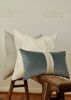 Peacock Teal Velvet with Decorative Trim Accent Pillow 12x20 | Cushion in Pillows by Vantage Design