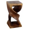 Haussmann® Wood Double Twist Stool Table 12 in SQ x 23 in | Chairs by Haussmann®