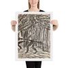 Framed Print - The Scavenger - Figurative Monochrome Warrior | Work by Eman's Gallery
