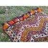 Jajim Kilim Rug, Turkish Anatolian Handembroidered Wool | Area Rug in Rugs by Vintage Pillows Store. Item composed of cotton & fiber