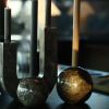 Sphere Candle Holder 10 Grey | Work by District Loom