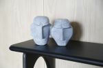 Hand Carved Stone Faces | Countertop in Furniture by Mango Furniture Co. Inc.