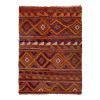 Checkered Midcentury Tulu Rug in Soft Colors 3'10" X 5'4" | Area Rug in Rugs by Vintage Pillows Store. Item composed of cotton & fiber
