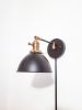 Swing Arm Bedside Dimmable Reading Wall Light - Industrial | Sconces by Retro Steam Works. Item made of metal works with industrial style
