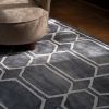 Tie Dye Graphite Ink Rug | Work by District Loom
