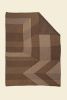 Geometric Blanket in Ochre | Linens & Bedding by BOI. Item composed of cotton compatible with contemporary style