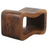 Haussmann® Wood Wave Bench 24 in x 13.5 x 15 inch | Benches & Ottomans by Haussmann®