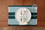Inabel Placemat | Forrest Green | Tableware by NEEPA HUT. Item composed of cotton