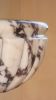 Carved Calacatta Viola Marble Sink with Fluted Basin, Luxury Vanity Sink | Water Fixtures by AYMARBLEDESIGN LLC
