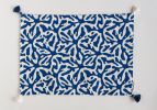 Navy Placemats | Tableware by OSLÉ HOME DECOR. Item made of fabric