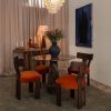 Hexagon Dining Table Dark Emperador | Work by District Loom