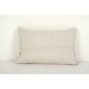 Handmade Organic Wool Striped Lumbar Pillow Cover | Sham in Linens & Bedding by Vintage Pillows Store. Item composed of cotton and fiber