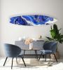 Abstract Blue Glitter Acrylic Surfboard Wall Art | Wall Sculpture in Wall Hangings by uniQstiQ. Item composed of synthetic