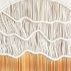 Circular Fiber Art Collection - SUNSET | Wall Hangings by Rianne Aarts / Teddy and Wool Studio. Item composed of cotton & fiber