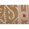 Vintage Large Pastel Suzani Bedspread From Samarkand, Faded | Tablecloth in Linens & Bedding by Vintage Pillows Store