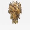 Alan Mizrahi QZ2456 Amber And Fume Poliedri | Chandeliers by Alan Mizrahi Lighting Design