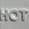 Hot 6"x6" | Mixed Media in Paintings by Emeline Tate. Item made of canvas with synthetic