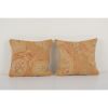 Pair Turkish Aubusson Style Kilim Pillow | Cushion in Pillows by Vintage Pillows Store. Item composed of cotton