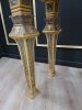 Louis XVI Console Table / Aged 21k Gold Leaf /Hand Carved Fr | Tables by Art De Vie Furniture