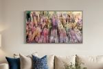 New York 59 – Cityscape Mixed Media Painting 100x56 | Paintings by Dario Moschetta