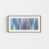 Irregular Stripe Colour Study Painting, Landscape Blue Ombre | Mixed Media in Paintings by Amelia Coward