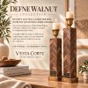 Walnut Candle Holders Set, Handmade Wooden Candlesticks, Luxury Home Decor Gifts, Modern Housewarming Gift | Bed Frame in Beds & Accessories by Vesta Corte