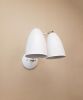 Kitchen Adjustable Wall Industrial Dimmable Sconce White Art | Sconces by Retro Steam Works. Item composed of brass in mid century modern or industrial style