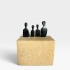 Family of four bronze sculpture modern heirloom | Sculptures by YENNY COCQ