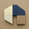 House - Indigo Gold w.13 | Sculptures by Susan Laughton Artist. Item made of wood