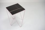Avior - Sahara noir black side table | Tables by DFdesignLab - Nicola Di Froscia. Item composed of steel and marble in minimalism or contemporary style