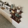 Walnut Custom Floating Shelves, Kitchen Wall Shelf | Ledge in Storage by Picwoodwork. Item composed of oak wood