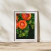 Photograph • Ranunculus, Orange Florals, Garden, Flowers | Photography by Honeycomb. Item made of metal with paper