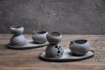 Stone - Essential oil candle, aroma diffuser, natural shape | Incense Holder in Decorative Objects by Laima Ceramics. Item composed of stoneware in minimalism style