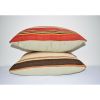 18" X 24" Turkish Kilim Pillow Cover, Set of Two Lumbar Trib | Sham in Linens & Bedding by Vintage Pillows Store. Item composed of cotton and fiber