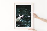 Figurative swimming art, 'Nightswimming' photography print | Photography by PappasBland. Item composed of paper in contemporary or coastal style