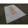 1970s Vintage Pastel Handwoven Turkish Oushak Rug | Area Rug in Rugs by Vintage Pillows Store. Item made of cotton