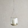 Pebbled Hanging Lantern Large | Pendants by The Collective