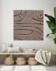 Wabi sabi 3d texture beige brown painting minimalist art | Mixed Media in Paintings by Berez Art. Item composed of canvas and paper in minimalism or mid century modern style