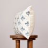White & Blue French Floral Lumbar Pillow 14x22 | Pillows by Vantage Design